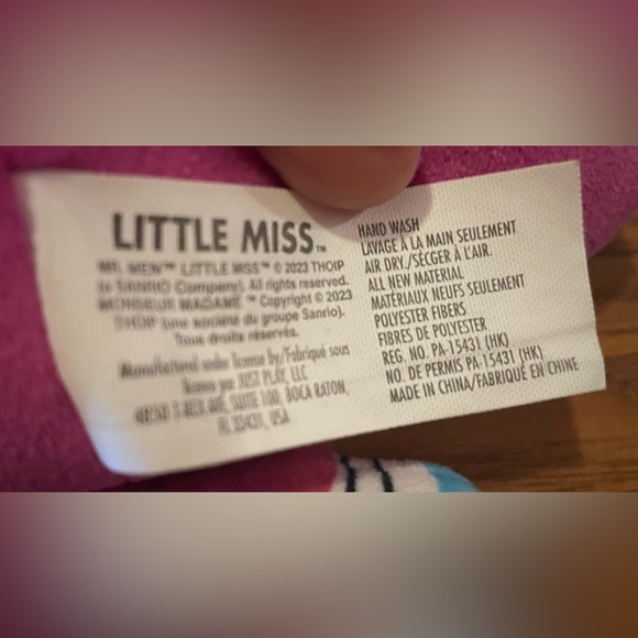 Little Miss Memes Chatterbox 6-inch Soft Plush Children's Toy 80s book character - Picture 2 of 6